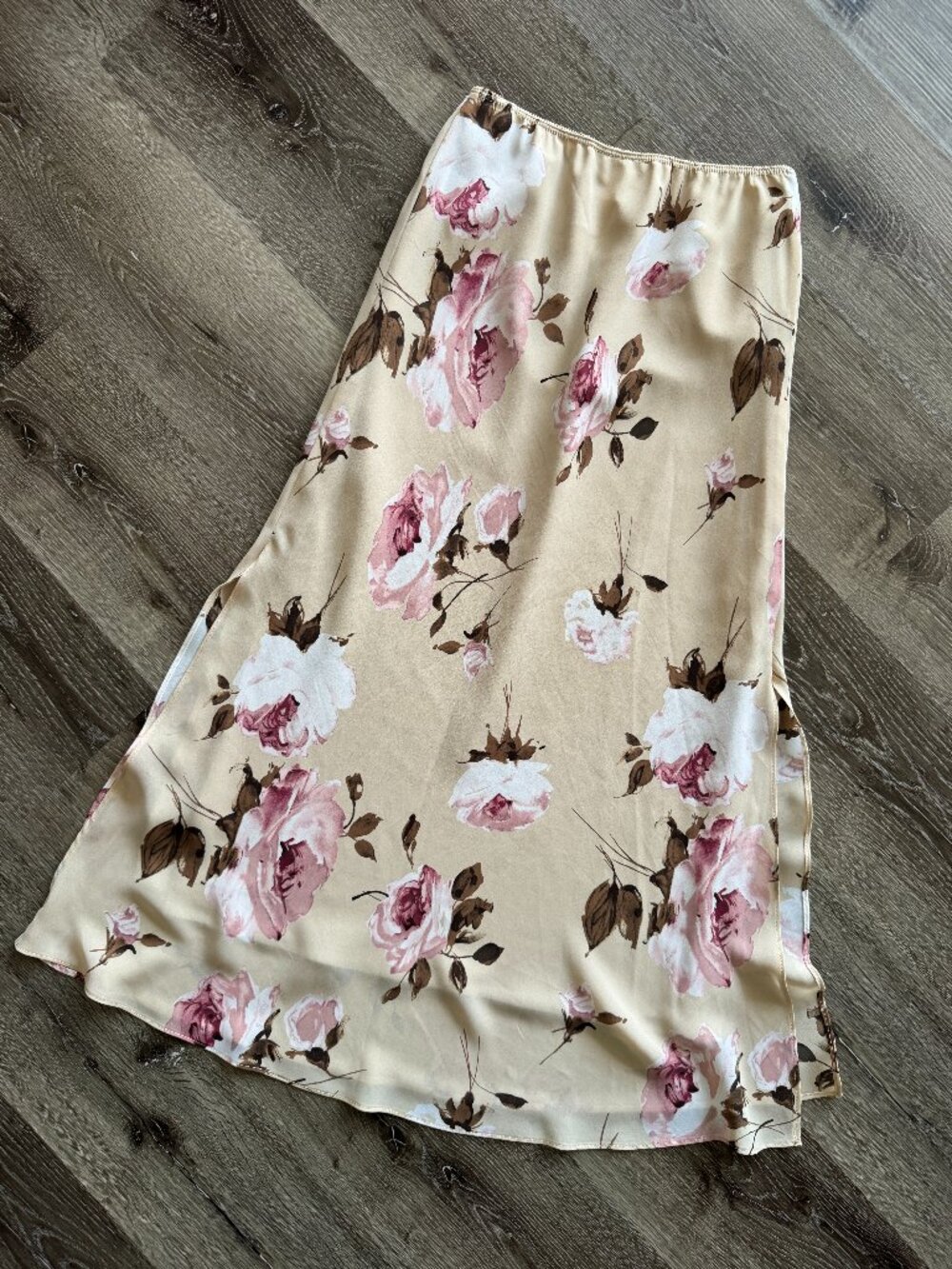 Vintage Y2K Ricki's Floral Rose Romantic Flowy Maxi Skirt | M